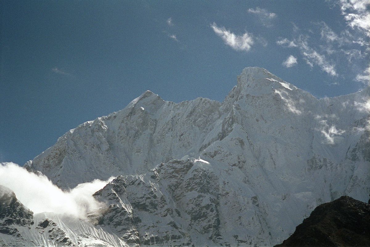 11 4 Chomolonzo North Face Close Up From Just Before Hoppo Camp